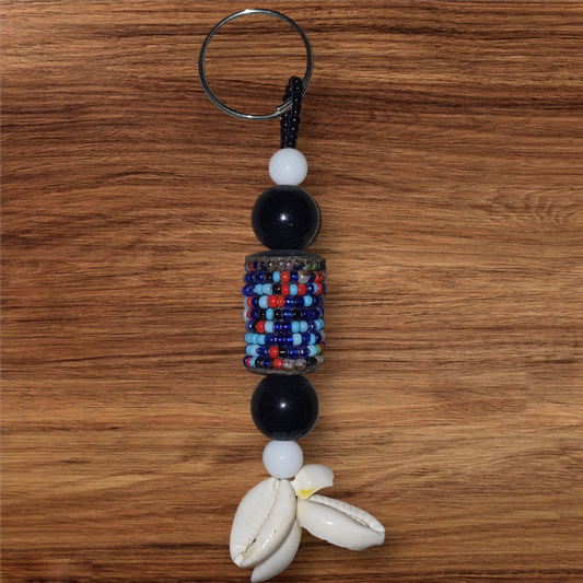 PORTE CLEF EN PERLES